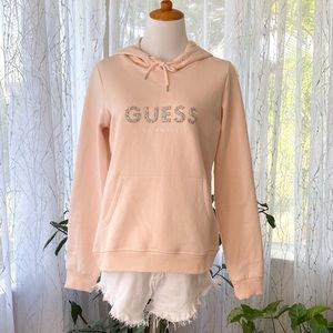 Guess - Pink Logo Hoodie